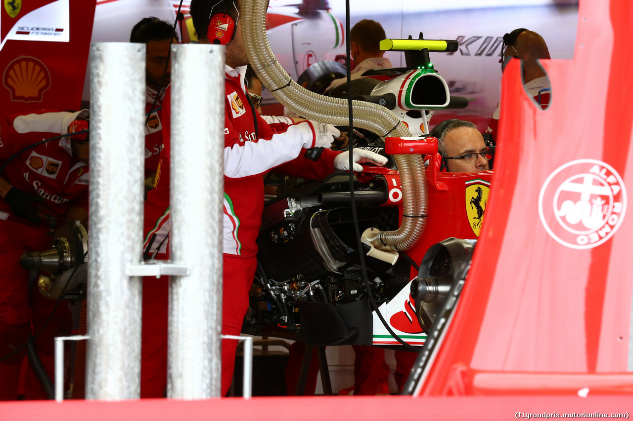 GP GRAN BRETAGNA, 08.07.2016 - Prove Libere 1, Ferrari SF16-H, detail