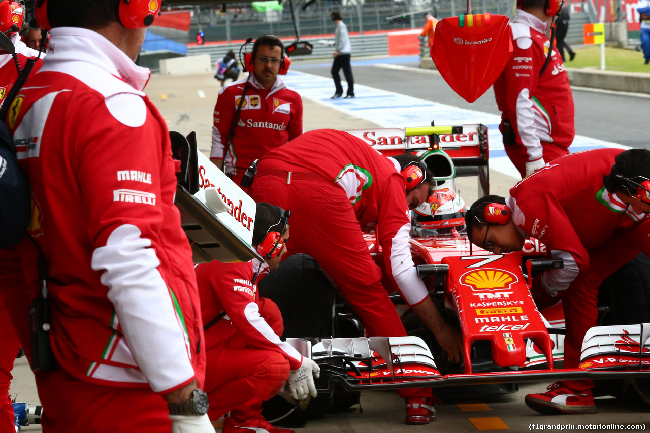 GP GRAN BRETAGNA, 08.07.2016 - Prove Libere 1, Kimi Raikkonen (FIN) Ferrari SF16-H