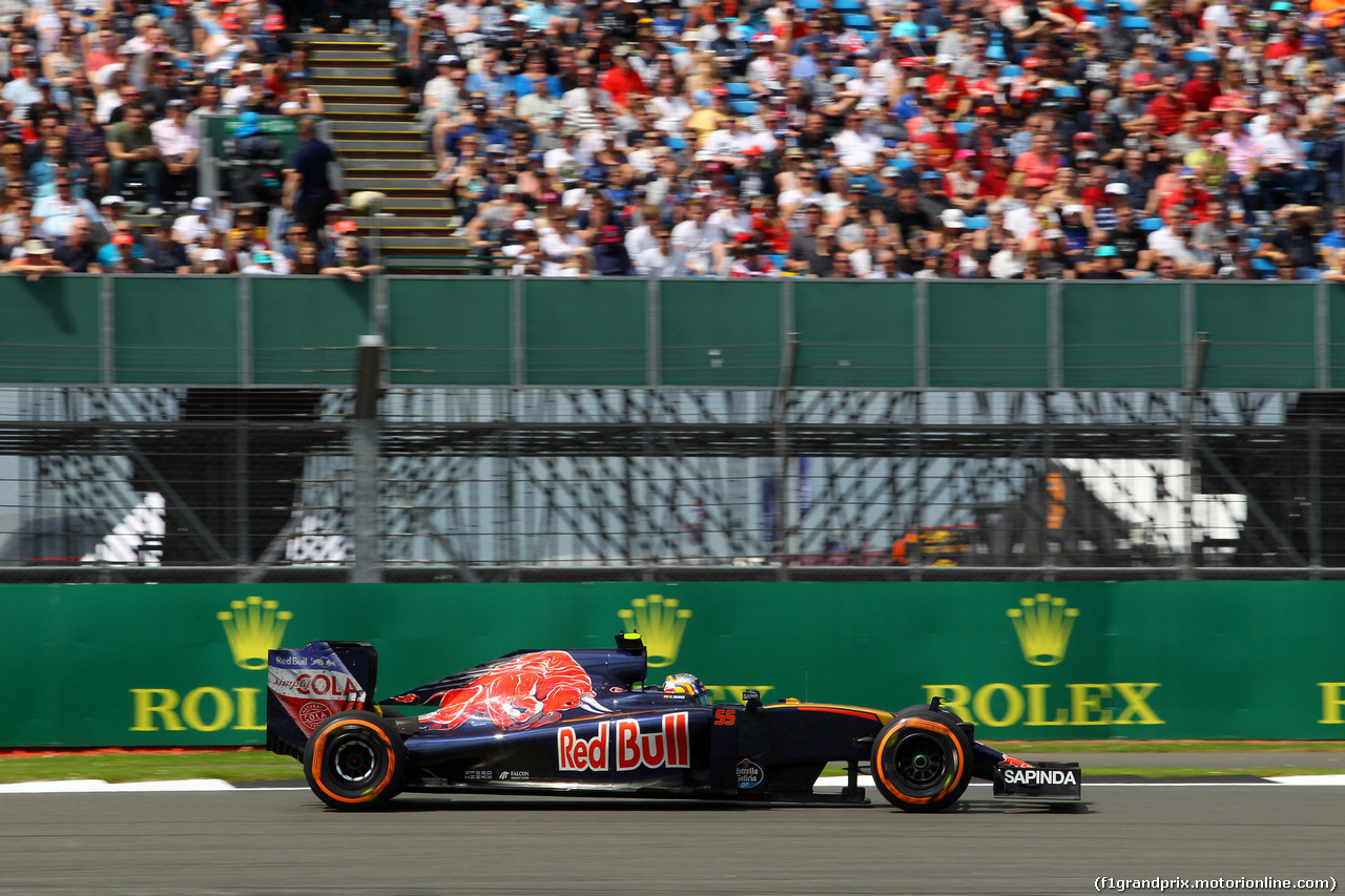 GP GRAN BRETAGNA, 08.07.2016 - Prove Libere 2, Carlos Sainz Jr (ESP) Scuderia Toro Rosso STR11