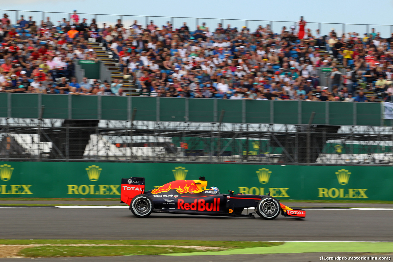 GP GRAN BRETAGNA, 08.07.2016 - Prove Libere 2, Daniel Ricciardo (AUS) Red Bull Racing RB12
