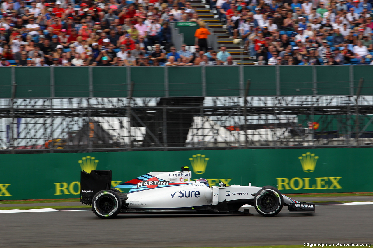 GP GRAN BRETAGNA, 08.07.2016 - Prove Libere 2, Valtteri Bottas (FIN) Williams FW38