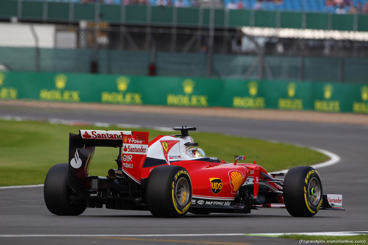 GP GRAN BRETAGNA, 08.07.2016 - Prove Libere 2, Sebastian Vettel (GER) Ferrari SF16-H