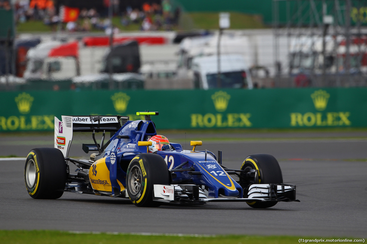 GP GRAN BRETAGNA, 08.07.2016 - Prove Libere 2, Felipe Nasr (BRA) Sauber C34