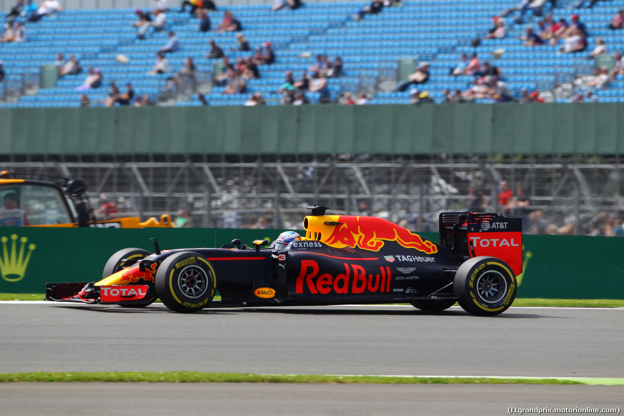 GP GRAN BRETAGNA, 08.07.2016 - Prove Libere 2, Daniel Ricciardo (AUS) Red Bull Racing RB12