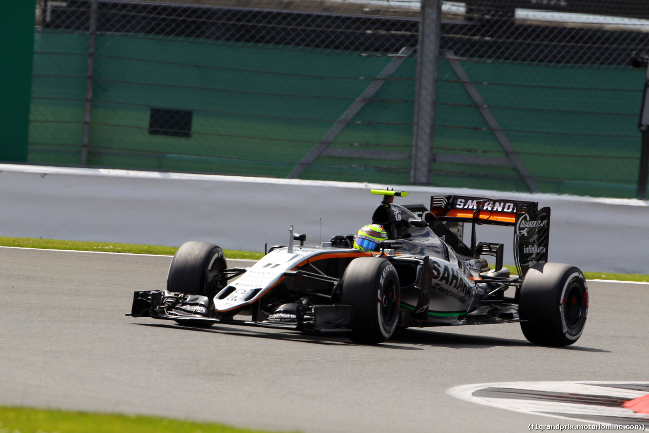 GP GRAN BRETAGNA, 08.07.2016 - Prove Libere 2, Sergio Perez (MEX) Sahara Force India F1 VJM09