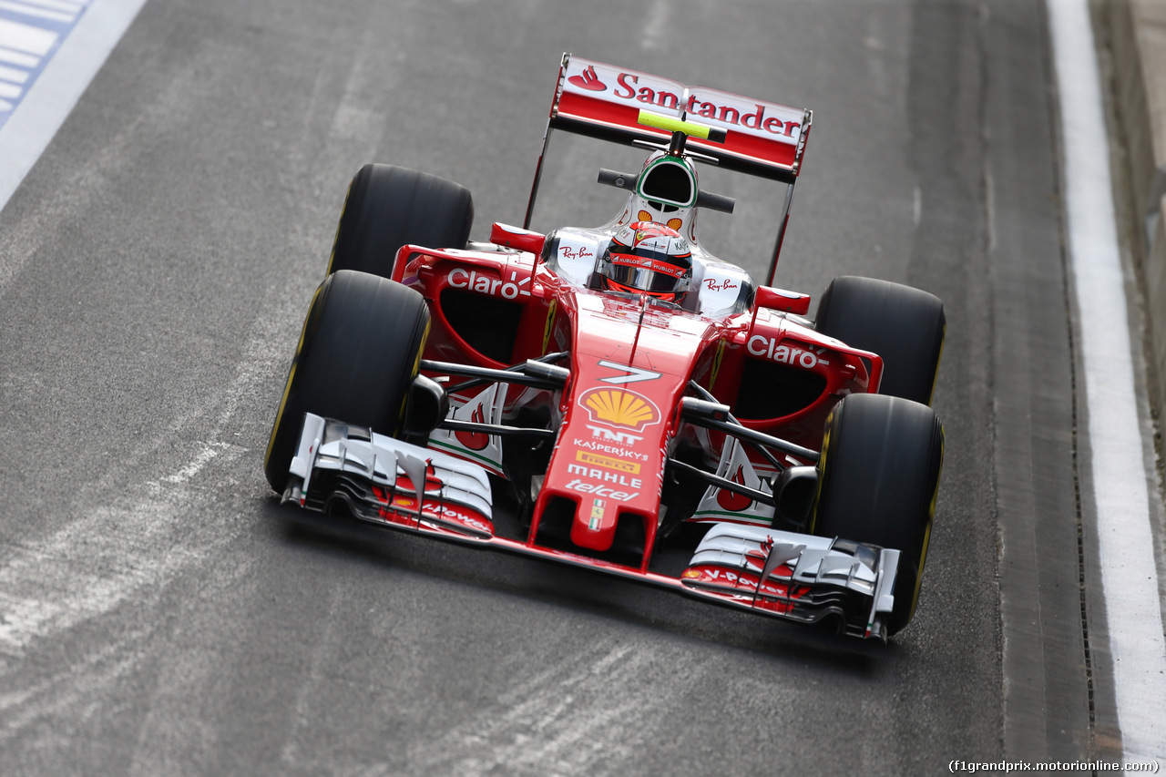 GP GRAN BRETAGNA, 08.07.2016 - Prove Libere 2, Kimi Raikkonen (FIN) Ferrari SF16-H