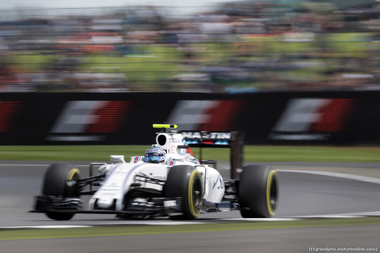GP GRAN BRETAGNA, 08.07.2016 - Prove Libere 2, Valtteri Bottas (FIN) Williams FW38