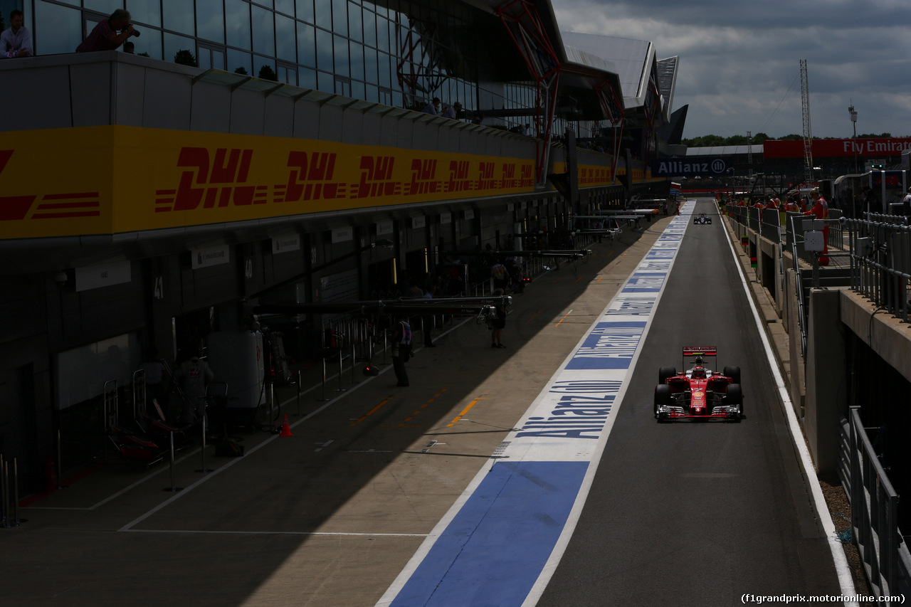 GP GRAN BRETAGNA, 08.07.2016 - Prove Libere 2, Kimi Raikkonen (FIN) Ferrari SF16-H