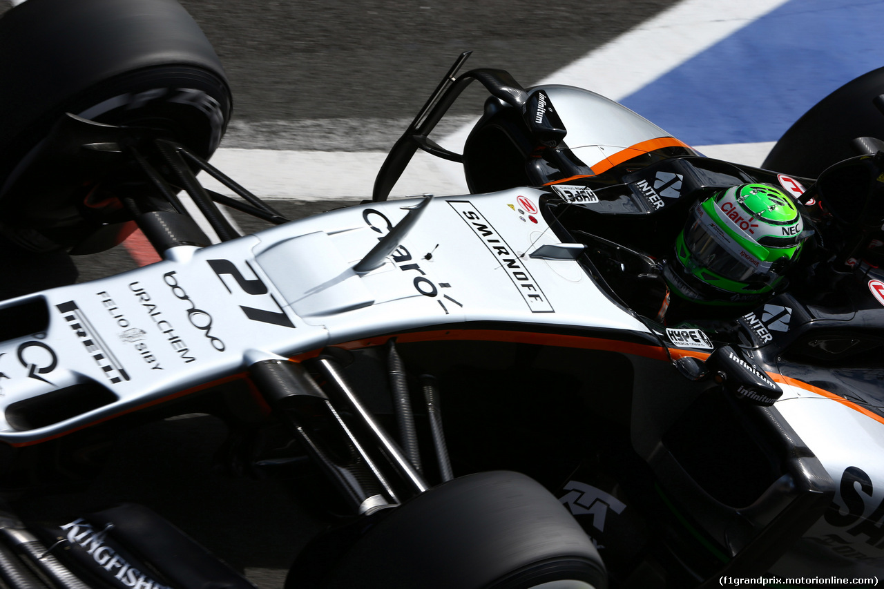 GP GRAN BRETAGNA, 08.07.2016 - Prove Libere 2, Nico Hulkenberg (GER) Sahara Force India F1 VJM09
