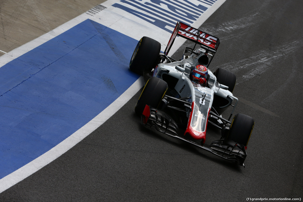 GP GRAN BRETAGNA, 08.07.2016 - Prove Libere 2, Romain Grosjean (FRA) Haas F1 Team VF-16