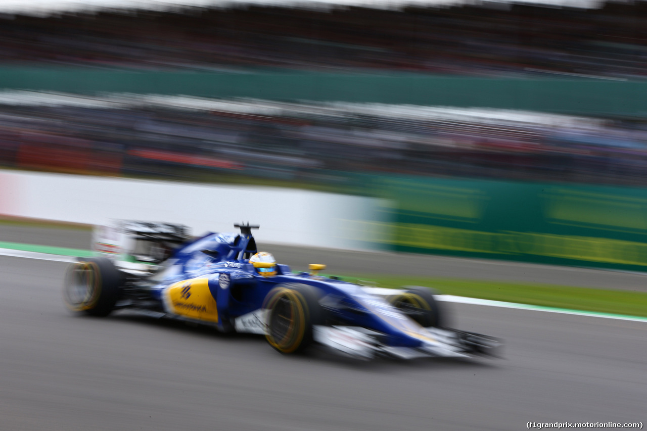 GP GRAN BRETAGNA, 08.07.2016 - Prove Libere 2, Marcus Ericsson (SUE) Sauber C34