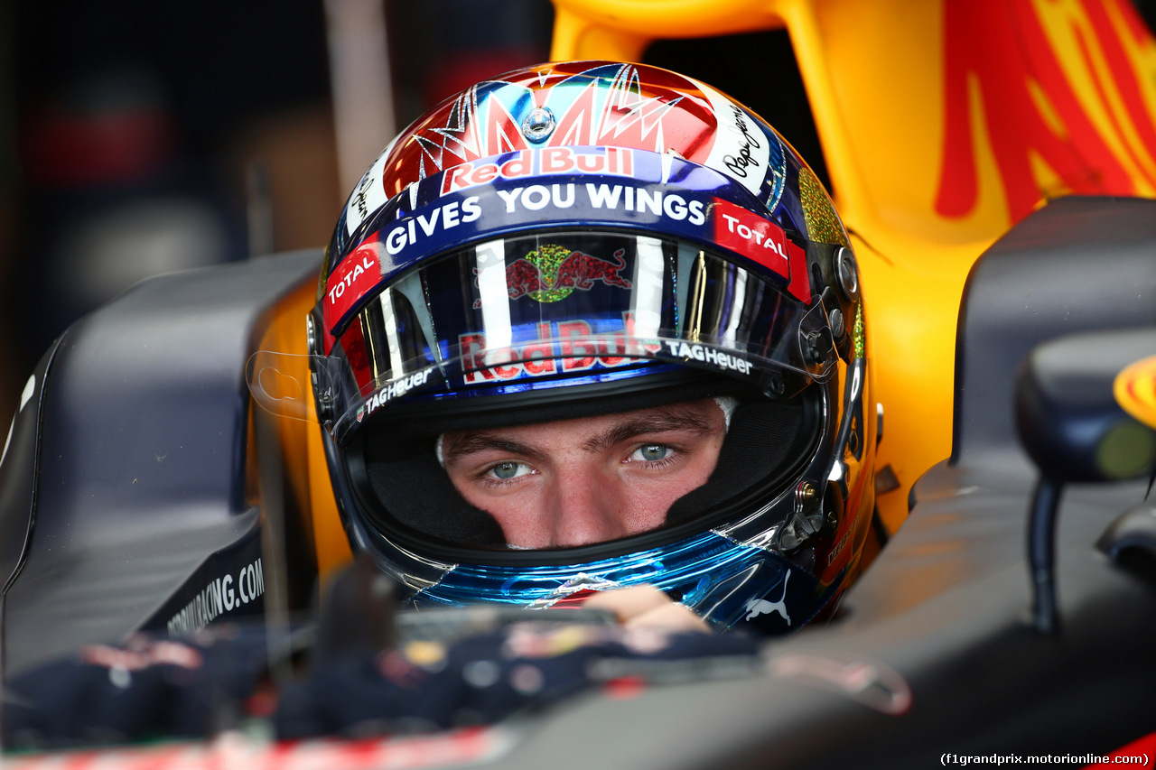 GP GRAN BRETAGNA, 08.07.2016 - Prove Libere 2, Max Verstappen (NED) Red Bull Racing RB12