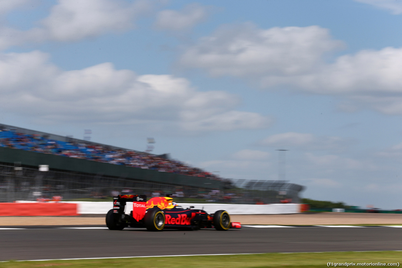 GP GRAN BRETAGNA, 08.07.2016 - Prove Libere 2, Daniel Ricciardo (AUS) Red Bull Racing RB12