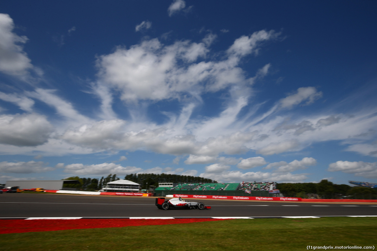 GP GRAN BRETAGNA, 08.07.2016 - Prove Libere 2, Esteban Gutierrez (MEX) Haas F1 Team VF-16