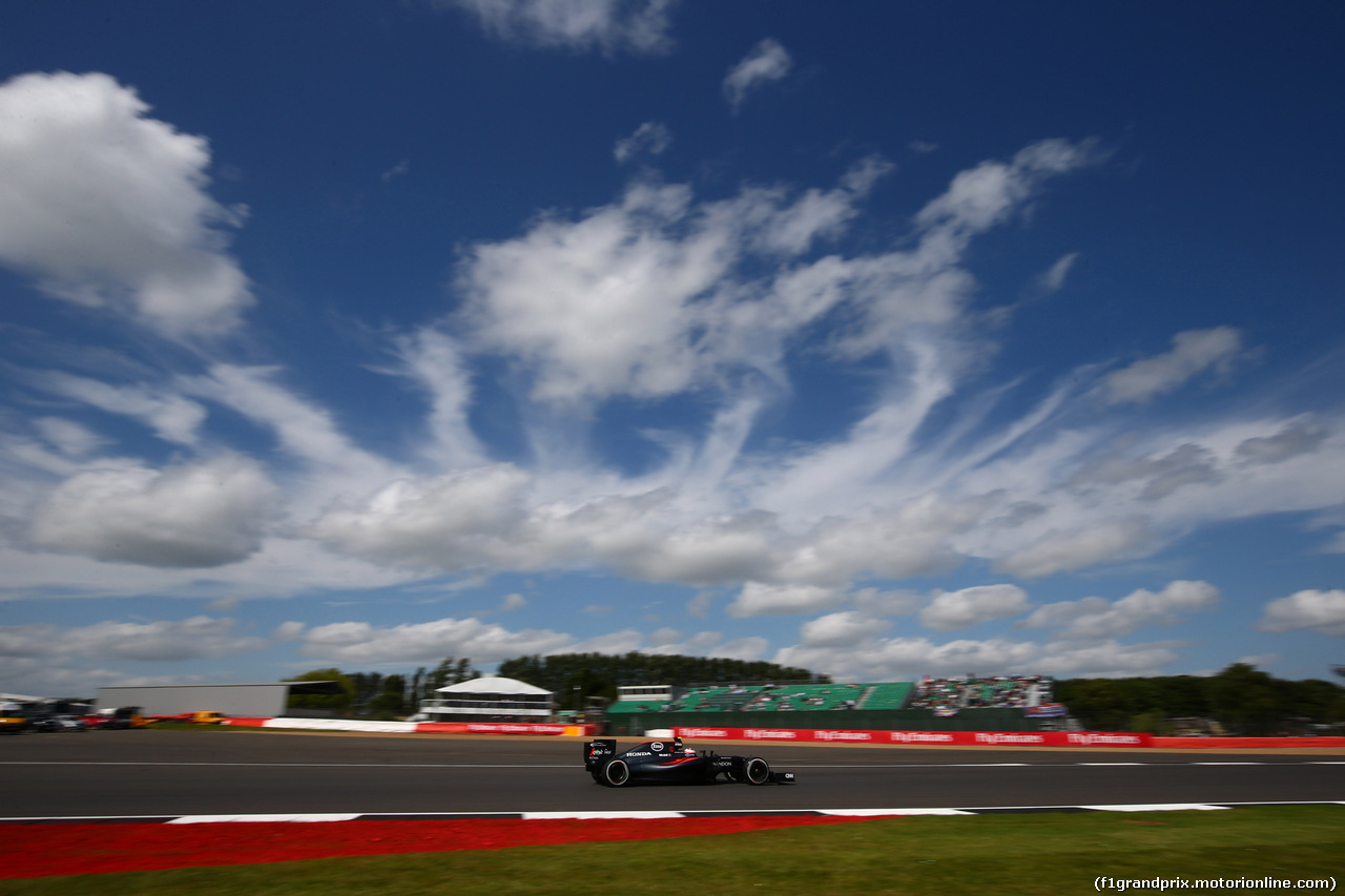 GP GRAN BRETAGNA, 08.07.2016 - Prove Libere 2, Jenson Button (GBR)  McLaren Honda MP4-31