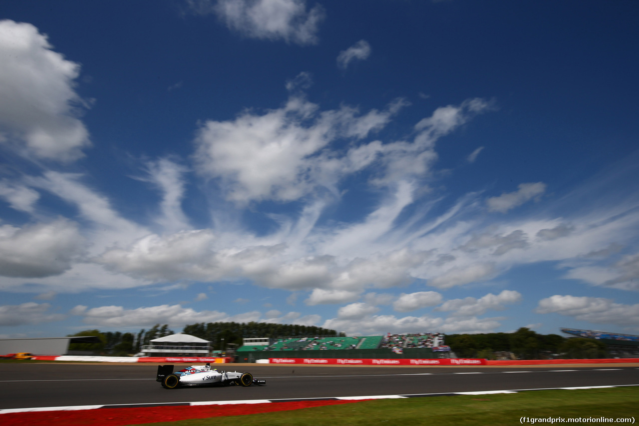 GP GRAN BRETAGNA, 08.07.2016 - Prove Libere 2, Felipe Massa (BRA) Williams FW38