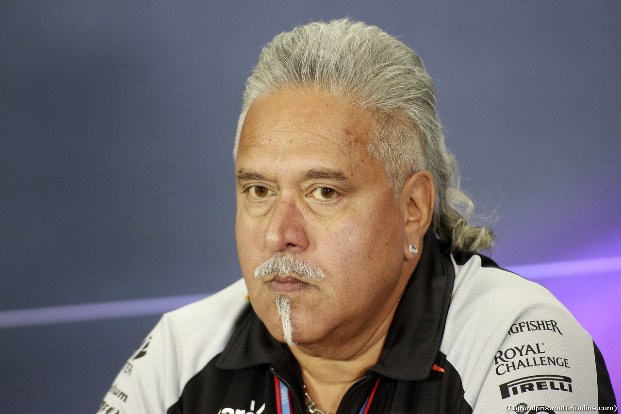 GP GRAN BRETAGNA, 08.07.2016 - Conferenza Stampa, Vijay Mallya (IND), Chairman e Managine Director Force India