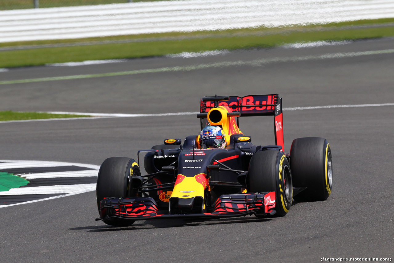 GP GRAN BRETAGNA, 08.07.2016 - Prove Libere 2, Daniel Ricciardo (AUS) Red Bull Racing RB12