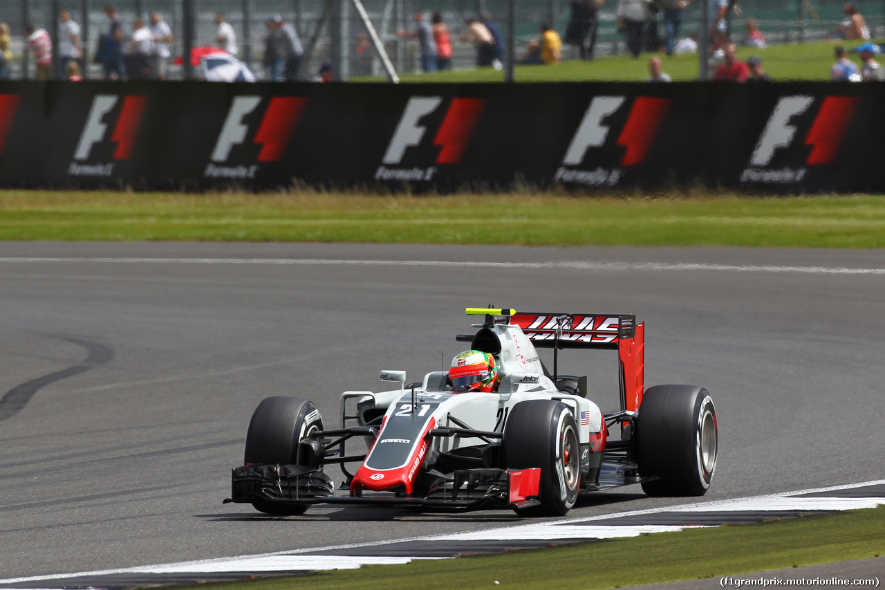 GP GRAN BRETAGNA, 08.07.2016 - Prove Libere 2, Esteban Gutierrez (MEX) Haas F1 Team VF-16
