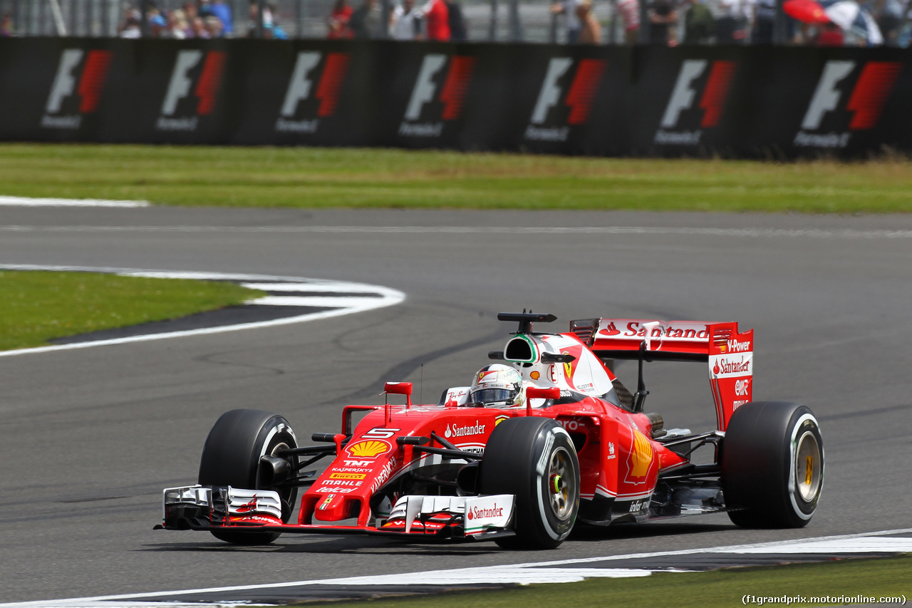 GP GRAN BRETAGNA, 08.07.2016 - Prove Libere 2, Sebastian Vettel (GER) Ferrari SF16-H