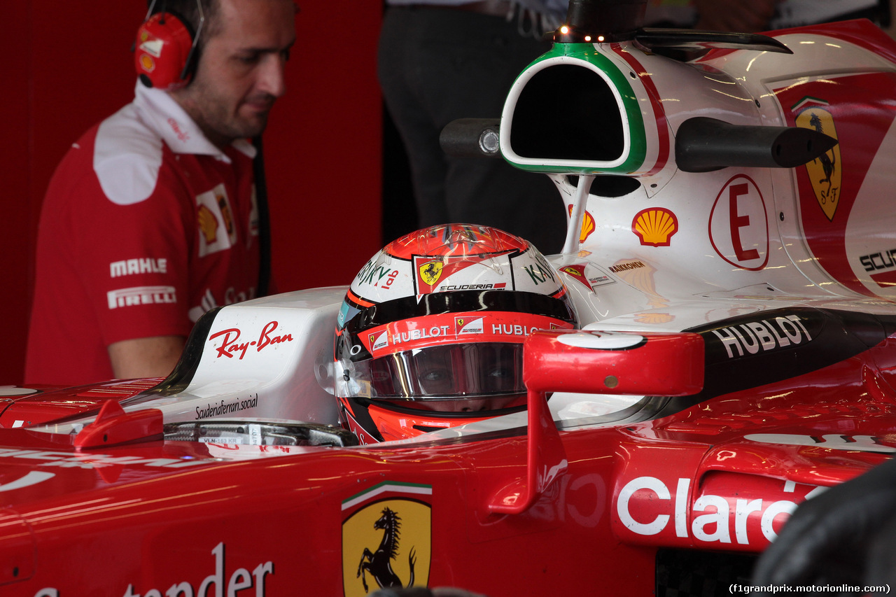 GP GRAN BRETAGNA, 08.07.2016 - Prove Libere 2, Kimi Raikkonen (FIN) Ferrari SF16-H