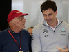 GP GRAN BRETAGNA, 08.07.2016 - Free Practice 2, Nikki Lauda (AU), Mercedes e Toto Wolff (GER) Mercedes AMG F1 Shareholder e Executive Director