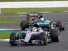GP GRAN BRETAGNA, 08.07.2016 - Free Practice 2, Lewis Hamilton (GBR) Mercedes AMG F1 W07 Hybrid e Nico Hulkenberg (GER) Sahara Force India F1 VJM09