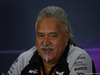 GP GRAN BRETAGNA, 08.07.2016 - Conferenza Stampa, Vijay Mallya (IND), Chairman e Managine Director Force India