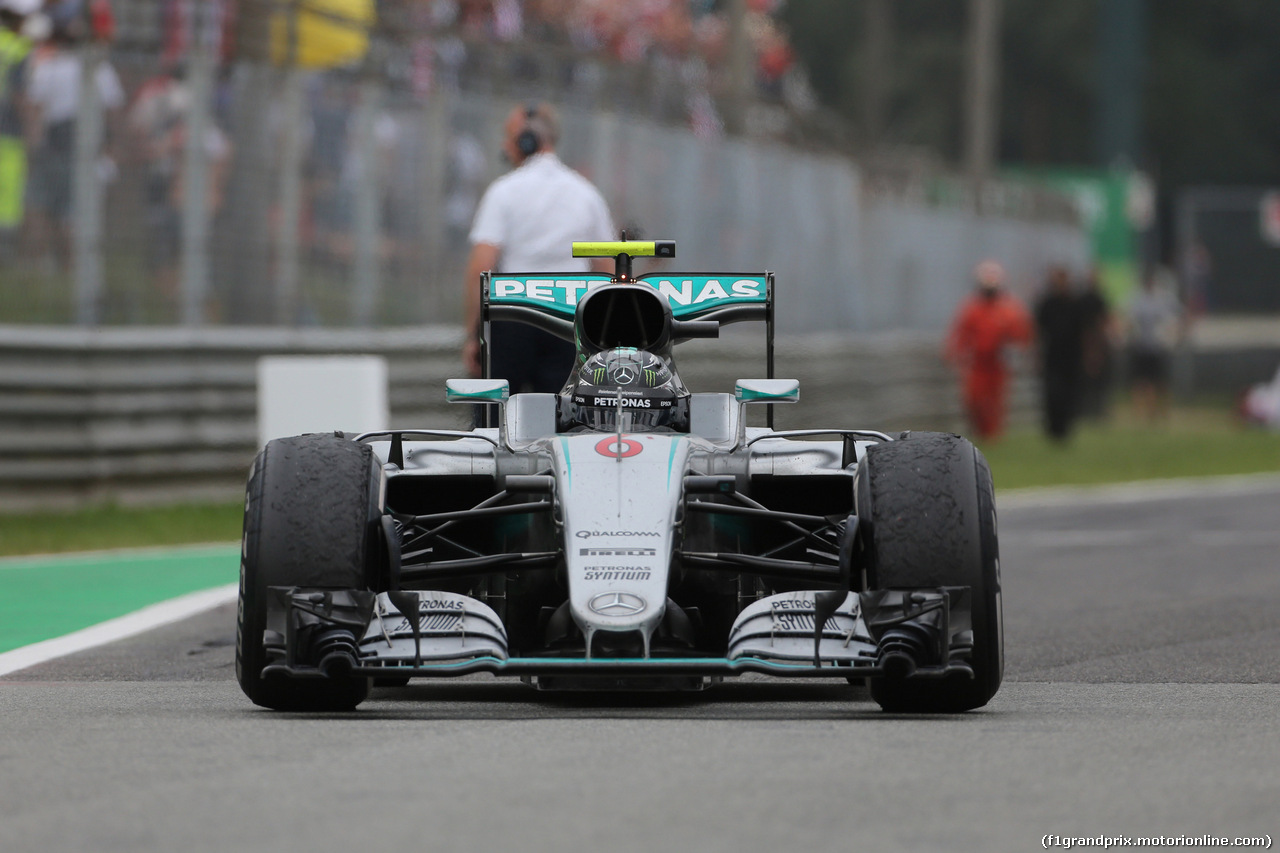 GP ITALIA, 04.09.2016 - Gara, Nico Rosberg (GER) Mercedes AMG F1 W07 Hybrid in the end of the race