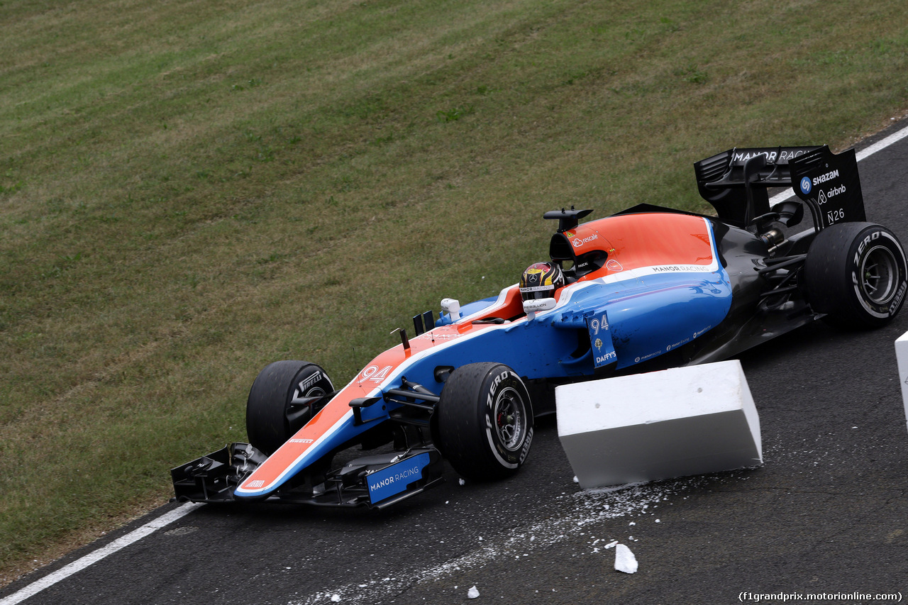 GP ITALIA, 04.09.2016 - Gara, Pascal Wehrlein (GER) Manor Racing MRT05