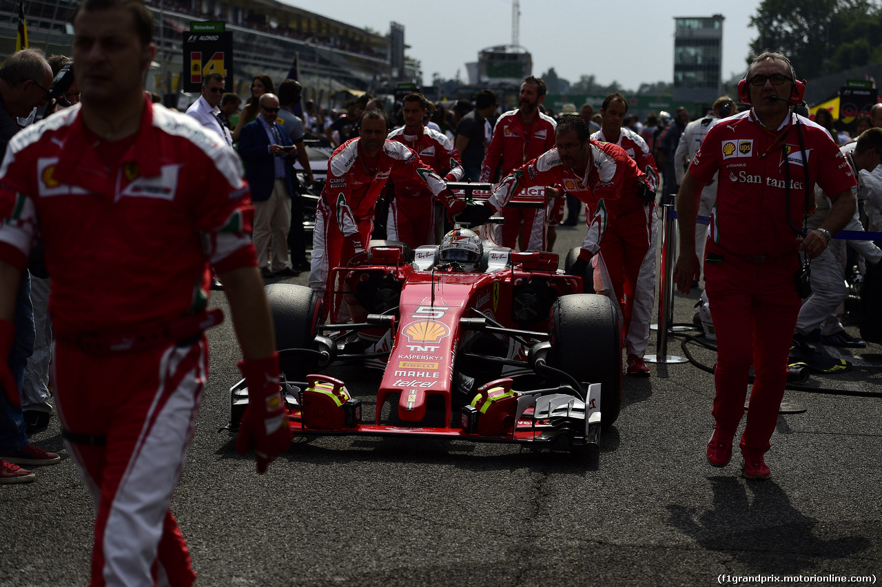 GP ITALIA, 04.09.2016 - Gara, Sebastian Vettel (GER) Ferrari SF16-H