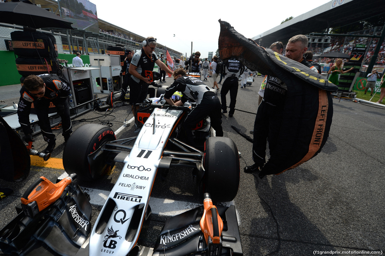 GP ITALIA, 04.09.2016 - Gara, Sergio Perez (MEX) Sahara Force India F1 VJM09