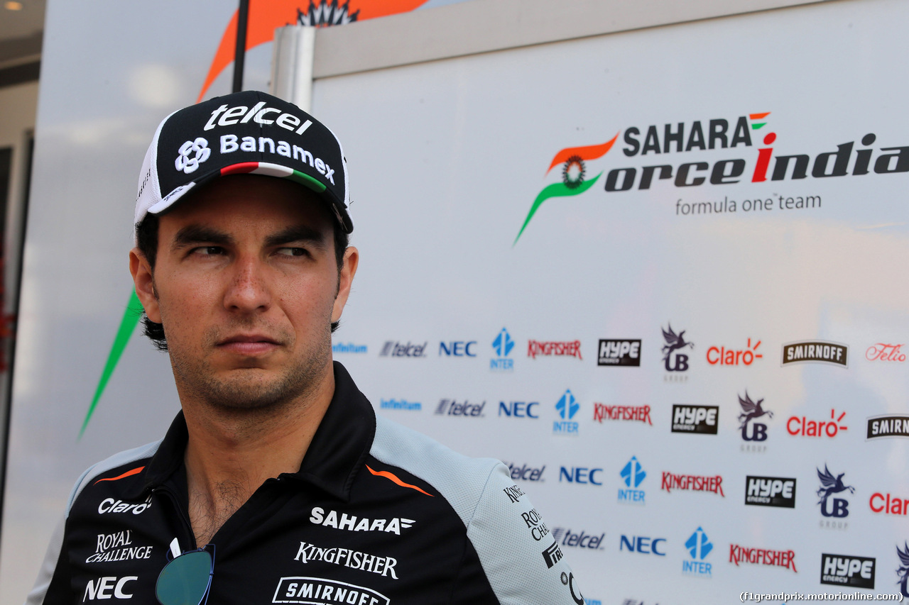 GP ITALIA, 01.09.2016 - Sergio Perez (MEX) Sahara Force India F1 VJM09