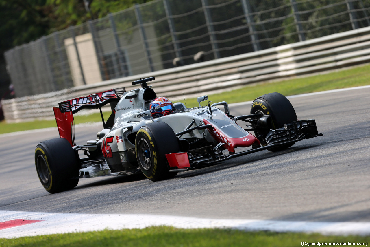GP ITALIA, 02.09.2016 - Prove Libere 2, Romain Grosjean (FRA) Haas F1 Team VF-16