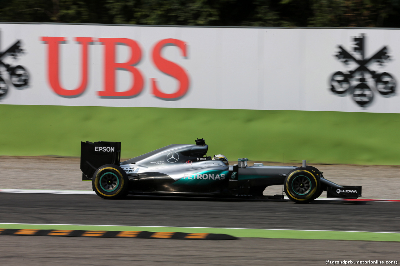 GP ITALIA, 02.09.2016 - Prove Libere 2, Lewis Hamilton (GBR) Mercedes AMG F1 W07 Hybrid