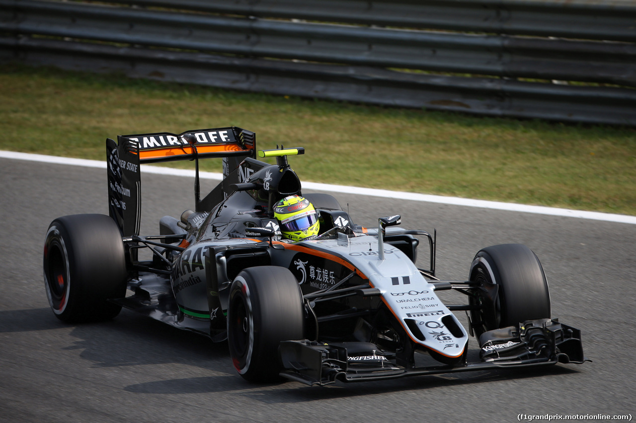 GP ITALIA, 03.09.2016 - Prove Libere 3, Sergio Perez (MEX) Sahara Force India F1 VJM09