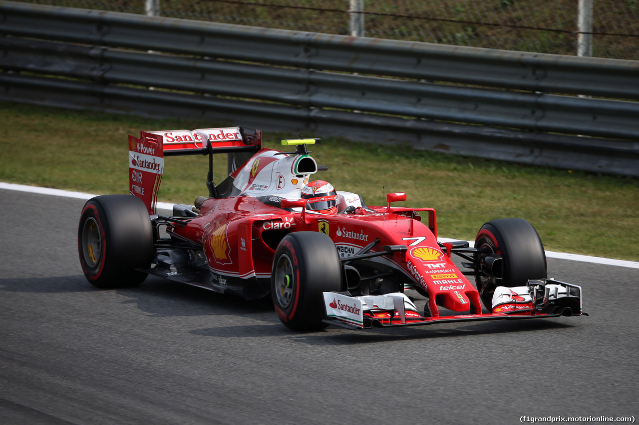 GP ITALIA, 03.09.2016 - Prove Libere 3, Kimi Raikkonen (FIN) Ferrari SF16-H