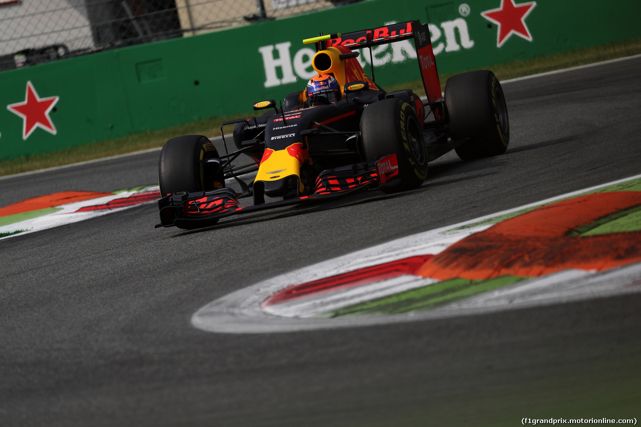 GP ITALIA, 03.09.2016 - Prove Libere 3, Max Verstappen (NED) Red Bull Racing RB12