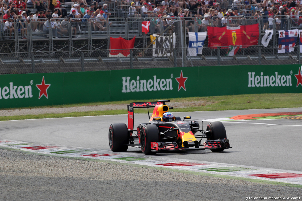 GP ITALIA, 03.09.2016 - Prove Libere 3, Daniel Ricciardo (AUS) Red Bull Racing RB12