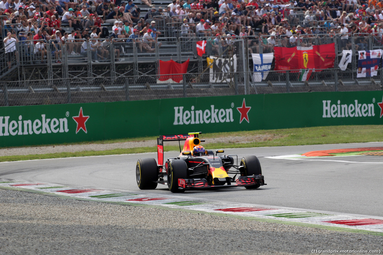 GP ITALIA, 03.09.2016 - Prove Libere 3, Max Verstappen (NED) Red Bull Racing RB12
