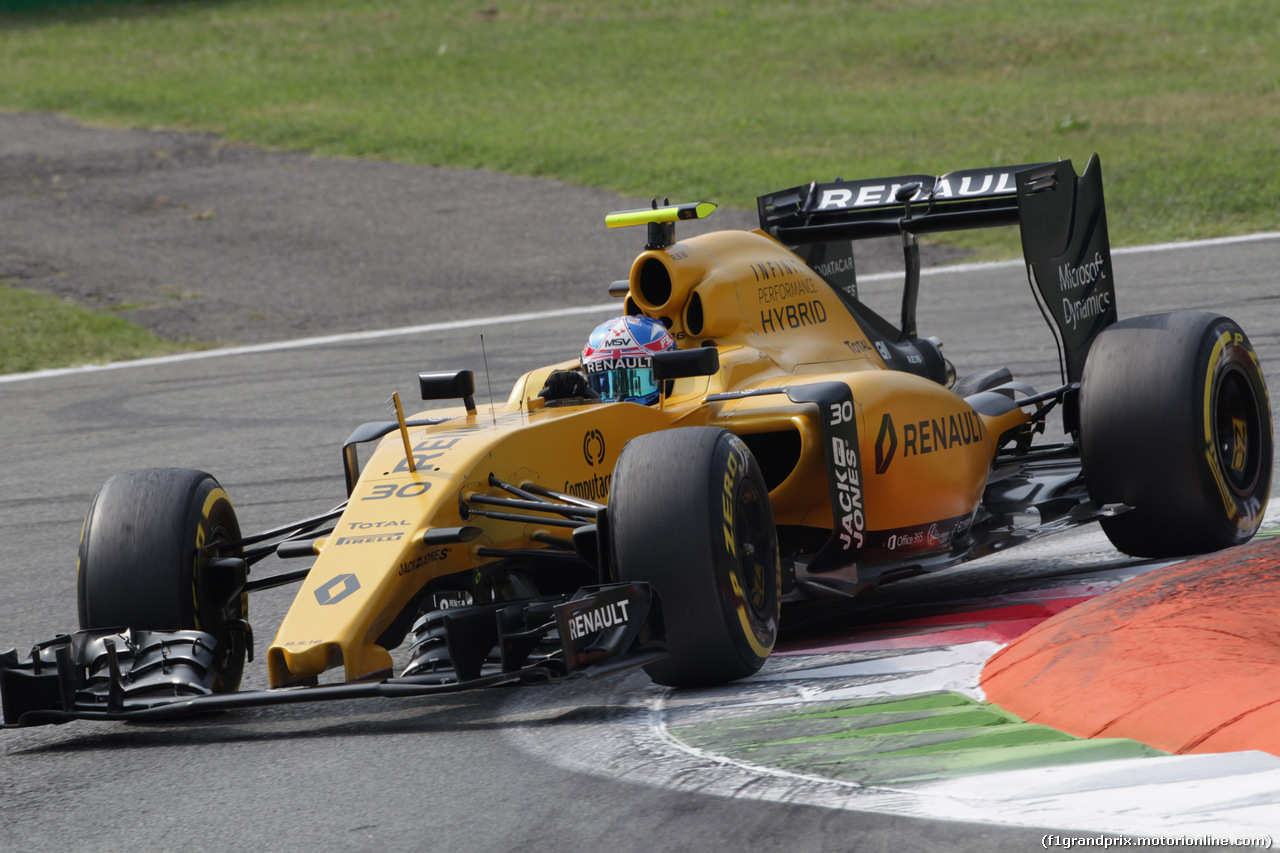 GP ITALIA, 03.09.2016 - Prove Libere 3, Jolyon Palmer (GBR) Renault Sport F1 Team RS16