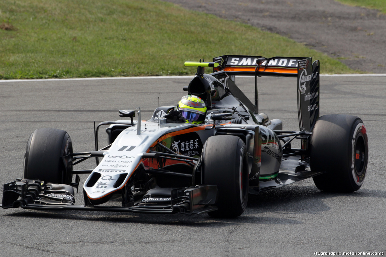 GP ITALIA, 03.09.2016 - Prove Libere 3, Sergio Perez (MEX) Sahara Force India F1 VJM09