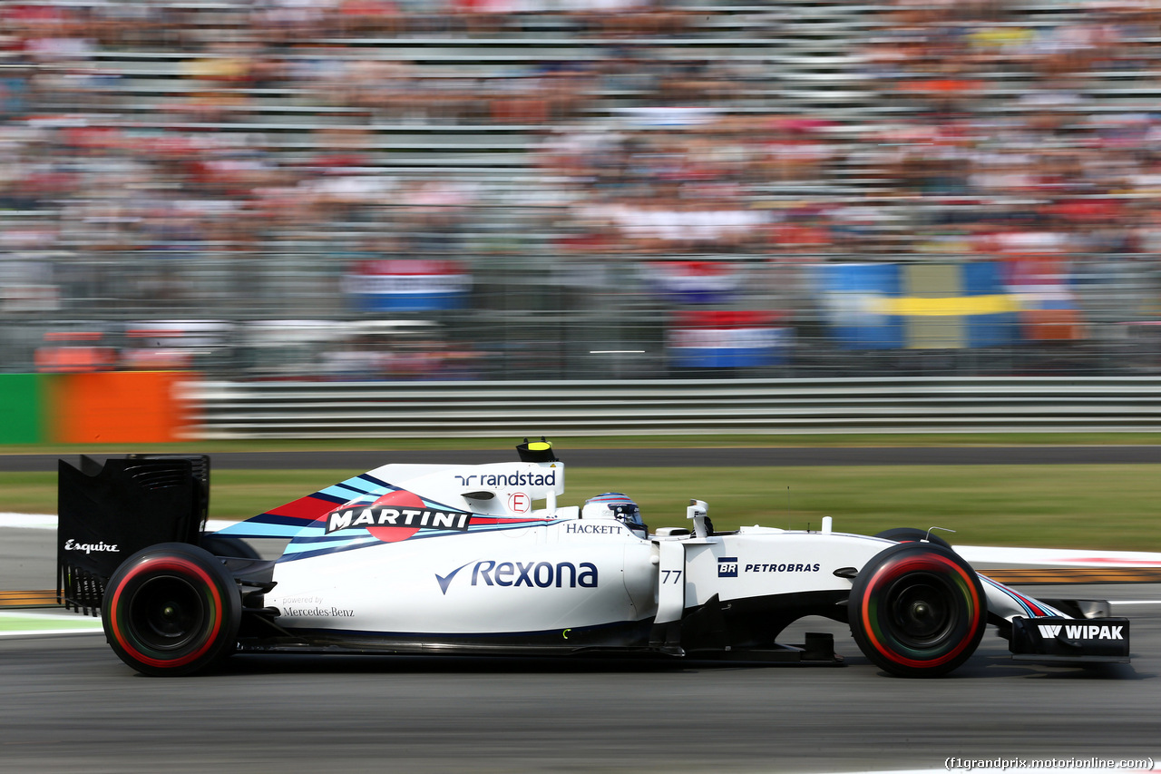 GP ITALIA, 03.09.2016 - Prove Libere 3, Valtteri Bottas (FIN) Williams FW38