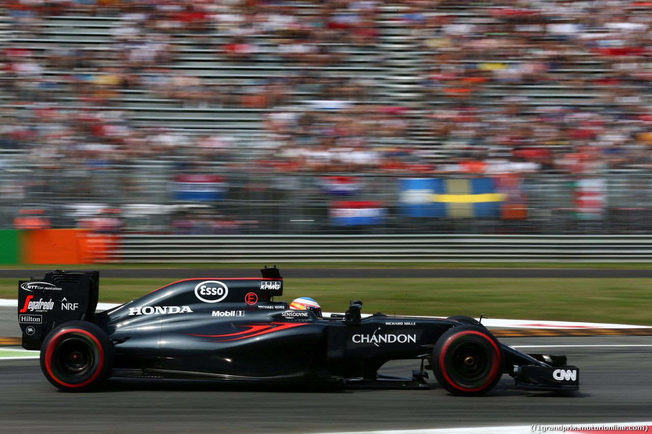 GP ITALIA, 03.09.2016 - Prove Libere 3, Fernando Alonso (ESP) McLaren Honda MP4-31