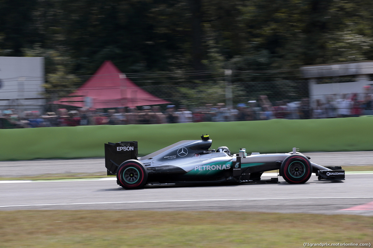 GP ITALIA, 03.09.2016 - Prove Libere 3, Nico Rosberg (GER) Mercedes AMG F1 W07 Hybrid