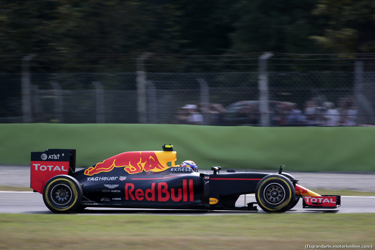 GP ITALIA, 03.09.2016 - Prove Libere 3, Max Verstappen (NED) Red Bull Racing RB12