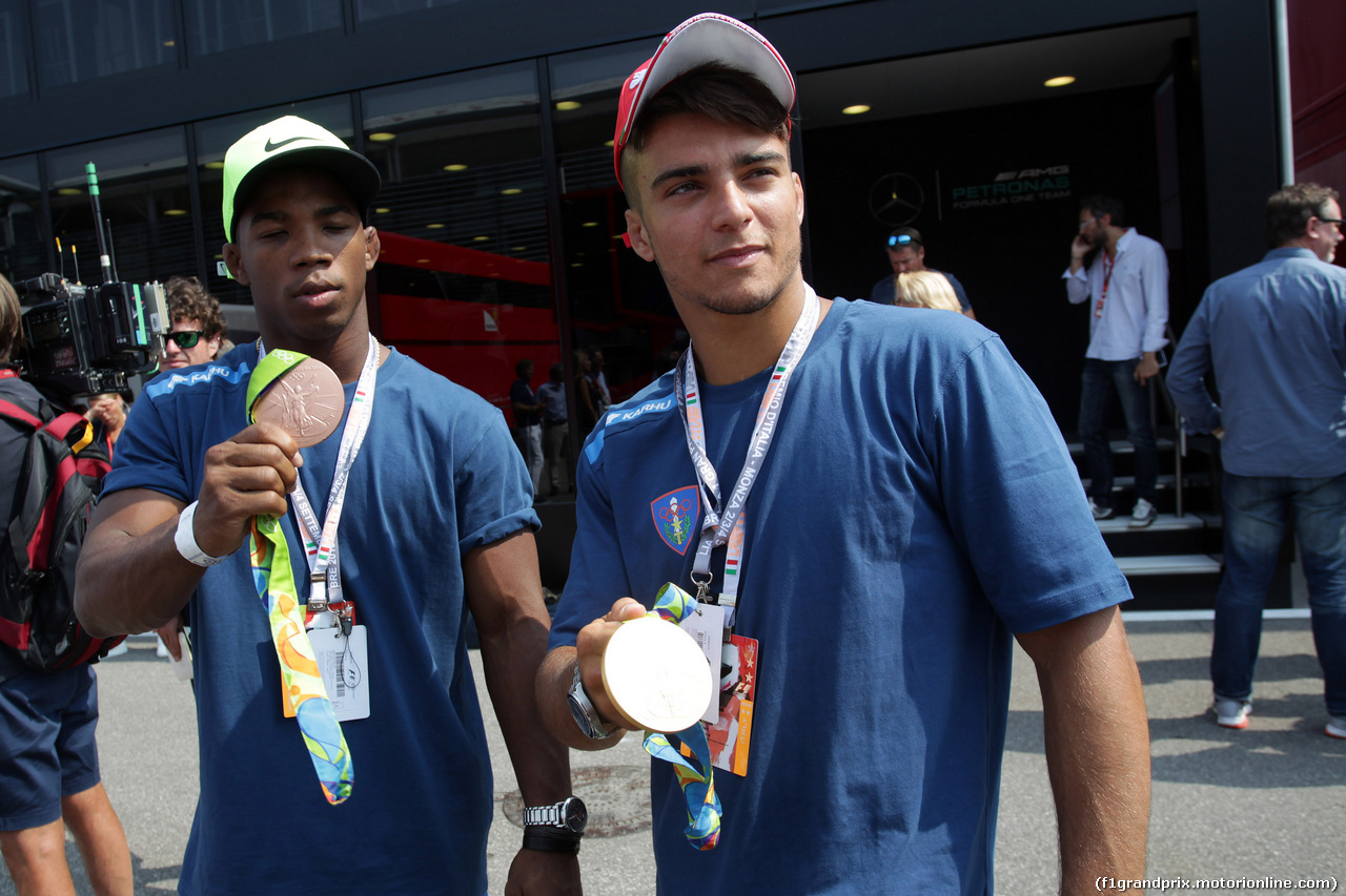 GP ITALIA, 03.09.2016 - (L-R) Frank Chamizo Marquez (ITA) Wrestling bronze medal, Rio 2016 e Fabio Basile (ITA) Judo Olympic Champion, Rio 2016
