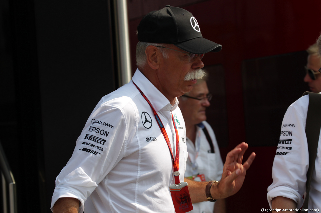 GP ITALIA, 03.09.2016 - Dr. Dieter Zetsche, Chairman of Daimler
