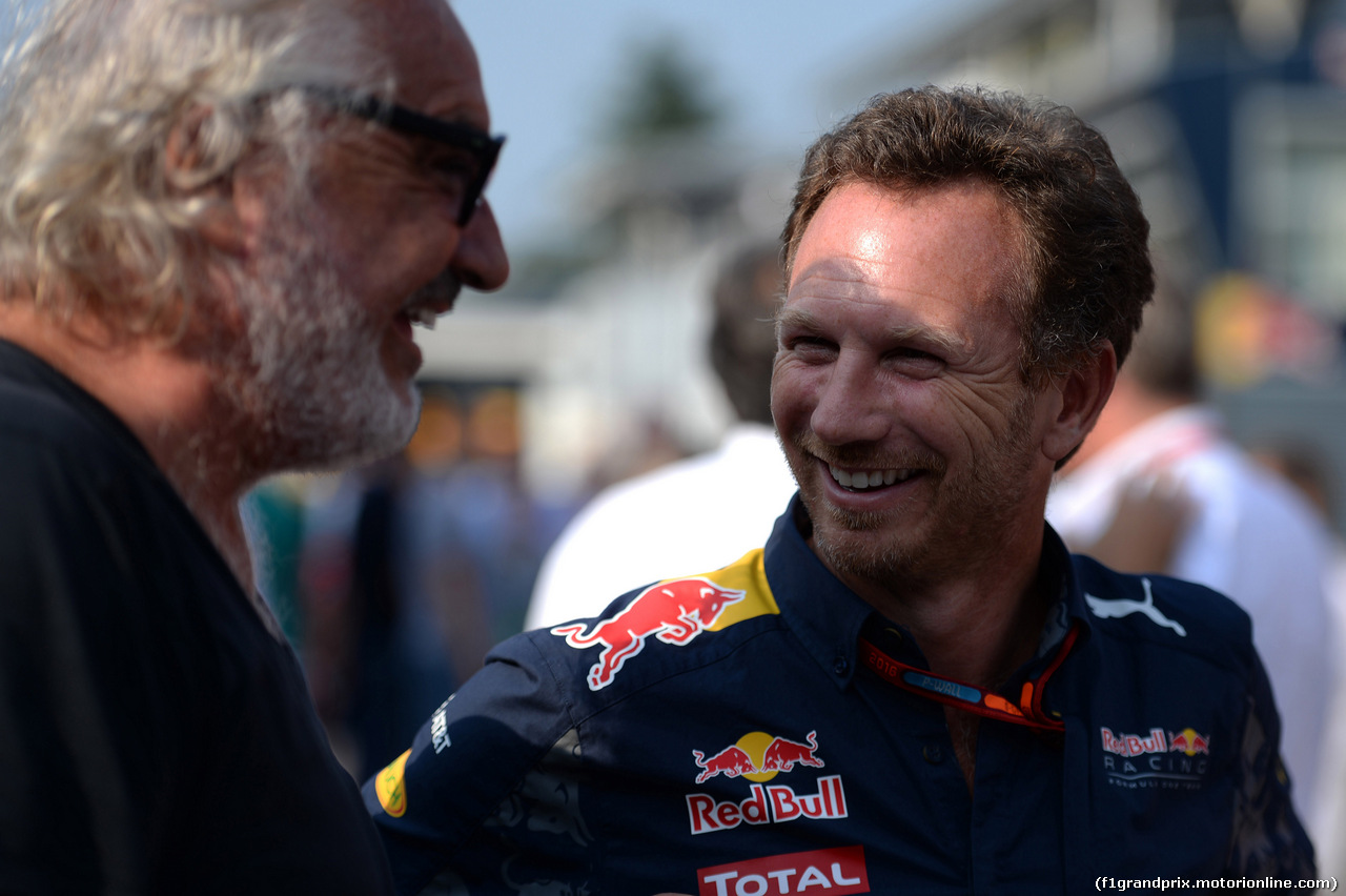 GP ITALIA, 03.09.2016 - Flavio Briatore (ITA) e Christian Horner (GBR), Red Bull Racing, Sporting Director