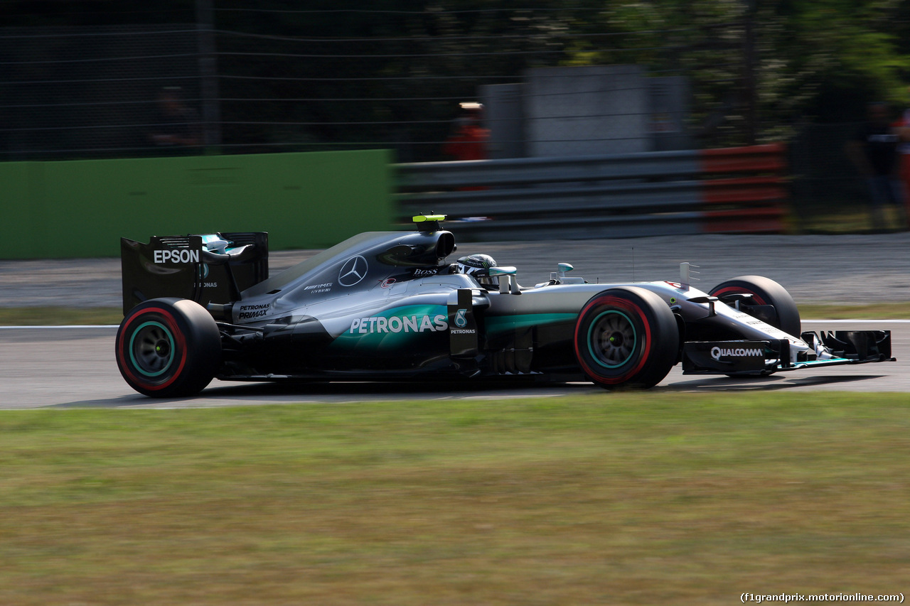 GP ITALIA, 02.09.2016 - Prove Libere 1, Nico Rosberg (GER) Mercedes AMG F1 W07 Hybrid